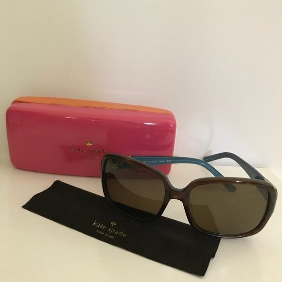 Kate Spade Lulu Sunglasses in Brown main image 8